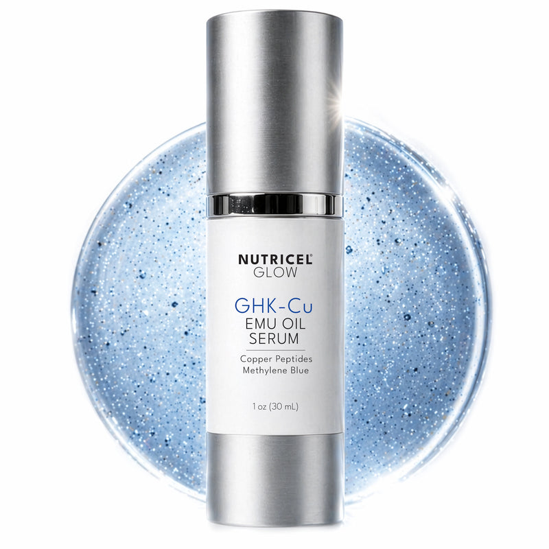 ghk-cu color blue GHK-Cu Emu Oil Serum – Nutricel Glow